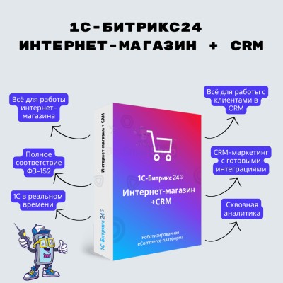 Программа для ЭВМ "1С-Битрикс24". Лицензия Интернет-магазин + CRM (12 мес.) - купить в Аниссоле